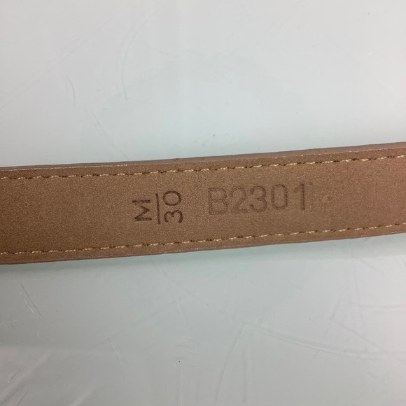 Brighton Square Conchos Multicolor Neutral Skinny Leather belt SZ M 30 NWT main image 7